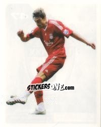 Sticker Albert Riera in action - Liverpool FC 2009-2010 n. 47 - Panini