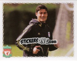 Cromo Albert Riera in training - Liverpool FC 2009-2010 - Panini