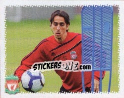 Cromo Yossi Benayoun in training - Liverpool FC 2009-2010 - Panini