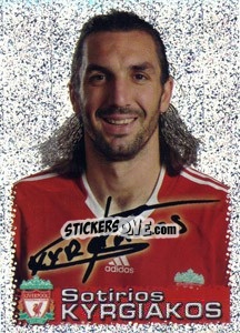 Sticker Sotirios Kyrgiakos - Liverpool FC 2009-2010 - Panini