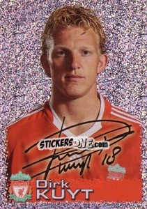 Sticker Dirk Kuyt - Liverpool FC 2009-2010 n. 79 - Panini