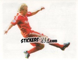 Cromo Dirk Kuyt in action - Liverpool FC 2009-2010 - Panini