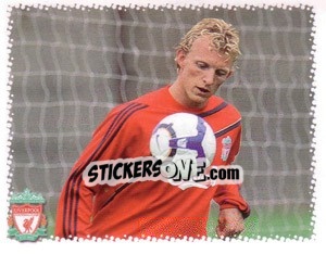 Cromo Dirk Kuyt in training - Liverpool FC 2009-2010 - Panini