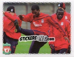 Cromo Ryan Babel in training - Liverpool FC 2009-2010 - Panini