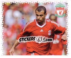 Sticker Javier Mascherano (1 of 2) - Liverpool FC 2009-2010 n. 92 - Panini