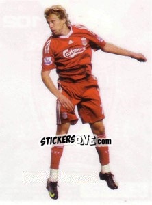 Sticker Lucas Leiva in action - Liverpool FC 2009-2010 - Panini
