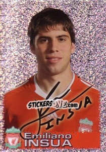 Sticker Emiliano Insua - Liverpool FC 2009-2010 - Panini