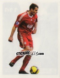Sticker Jamie Carragher in action - Liverpool FC 2009-2010 n. 114 - Panini