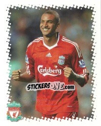 Sticker David Ngog - Liverpool FC 2009-2010 - Panini