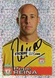 Cromo Pepe Reina - Liverpool FC 2009-2010 - Panini