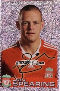 Cromo Jay Spearing - Liverpool FC 2009-2010 - Panini