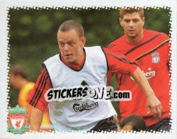 Sticker Jay Spearing in training - Liverpool FC 2009-2010 - Panini