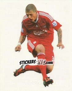 Sticker Martin Skrtel in action - Liverpool FC 2009-2010 n. 155 - Panini