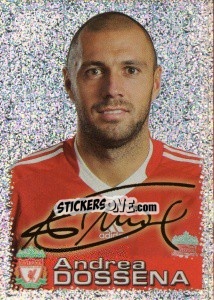 Sticker Andrea Dossena - Liverpool FC 2009-2010 - Panini