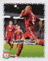 Cromo Andrea Dossena - Liverpool FC 2009-2010 - Panini