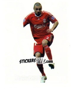 Cromo Andrea Dossena in action - Liverpool FC 2009-2010 n. 162 - Panini