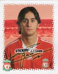 Sticker Alberto Aquilani - Liverpool FC 2009-2010 n. 165 - Panini