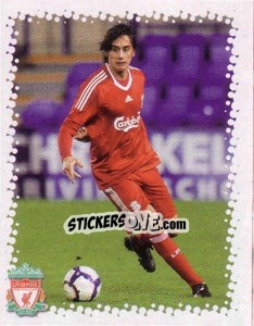 Cromo Alberto Aquilani - Liverpool FC 2009-2010 - Panini