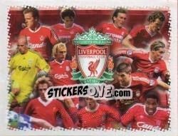 Cromo Logo & Players - Liverpool FC 2009-2010 - Panini