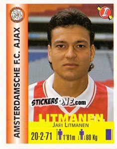 Sticker Jari Litmanen - Euro Super Clubs 1999 n. 8 - Panini
