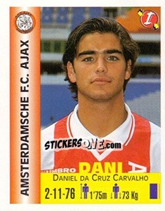 Sticker Daniel da Cruz Carvalho - Euro Super Clubs 1999 - Panini