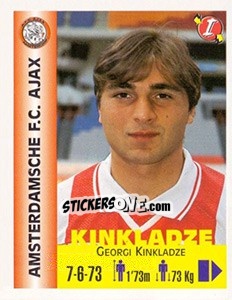 Cromo Georgi Kinkladze - Euro Super Clubs 1999 - Panini