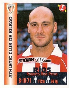 Figurina Roberto Rios Patus - Euro Super Clubs 1999 - Panini