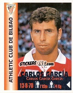 Sticker Carlos Garcia Garcia - Euro Super Clubs 1999 n. 20 - Panini