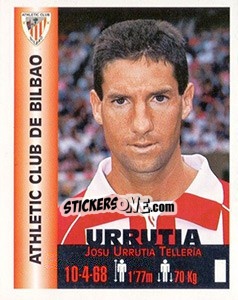 Sticker Josu Urrutia Telleria - Euro Super Clubs 1999 - Panini