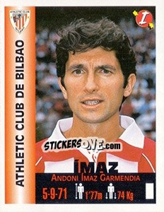 Sticker Andoni Ímaz Garmendia - Euro Super Clubs 1999 n. 25 - Panini
