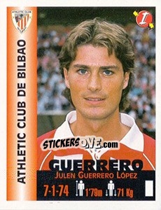 Sticker Julen Guerrero López - Euro Super Clubs 1999 n. 27 - Panini