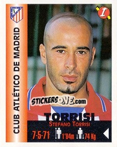 Sticker Stefano Torrisi - Euro Super Clubs 1999 n. 36 - Panini