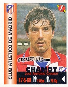 Cromo José Antonio Chamot - Euro Super Clubs 1999 n. 37 - Panini