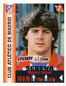 Sticker Michele Serena - Euro Super Clubs 1999 - Panini