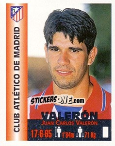Figurina Juan Carlos Valerón - Euro Super Clubs 1999 - Panini