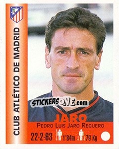 Sticker Pedro Luis Jaro Reguero - Euro Super Clubs 1999 - Panini