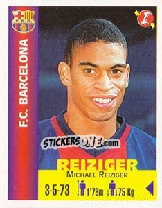 Sticker Michael Reiziger - Euro Super Clubs 1999 n. 50 - Panini