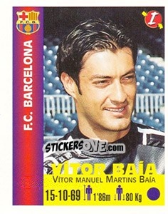 Sticker Vitor Manuel Martins Baía - Euro Super Clubs 1999 - Panini