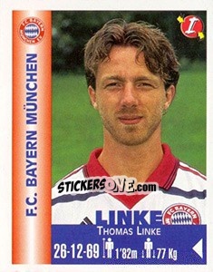 Sticker Thomas Linke - Euro Super Clubs 1999 - Panini