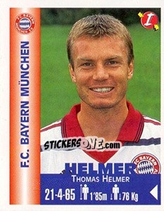 Figurina Thomas Helmer - Euro Super Clubs 1999 - Panini