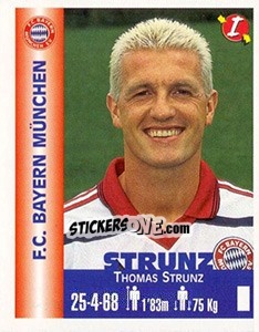 Figurina Thomas Strunz - Euro Super Clubs 1999 - Panini