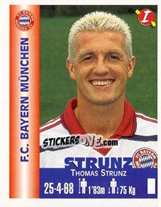 Sticker Thomas Strunz - Euro Super Clubs 1999 n. 71 - Panini