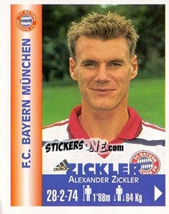 Sticker Alexander Zickler - Euro Super Clubs 1999 n. 79 - Panini