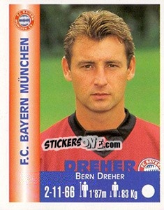 Sticker Bern Dreher - Euro Super Clubs 1999 n. 80 - Panini