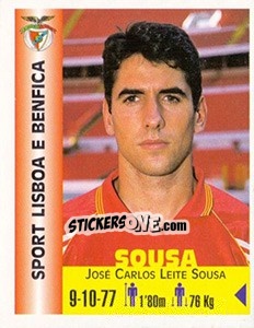 Sticker José Carlos Leite Sousa - Euro Super Clubs 1999 n. 82 - Panini
