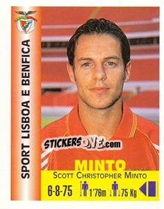 Sticker Scott Christopher Minto - Euro Super Clubs 1999 n. 87 - Panini
