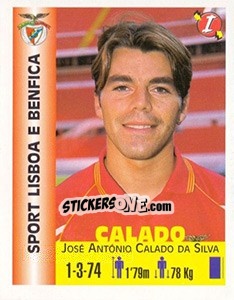 Cromo José António Calado da Silva - Euro Super Clubs 1999 - Panini
