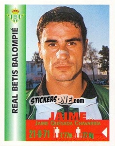 Sticker Jaime Quesada Chavarria - Euro Super Clubs 1999 n. 98 - Panini