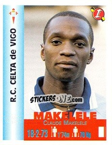 Sticker Claude Makelele - Euro Super Clubs 1999 n. 120 - Panini