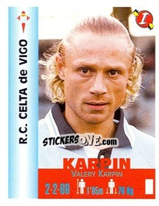 Cromo Valeri Karpin - Euro Super Clubs 1999 - Panini